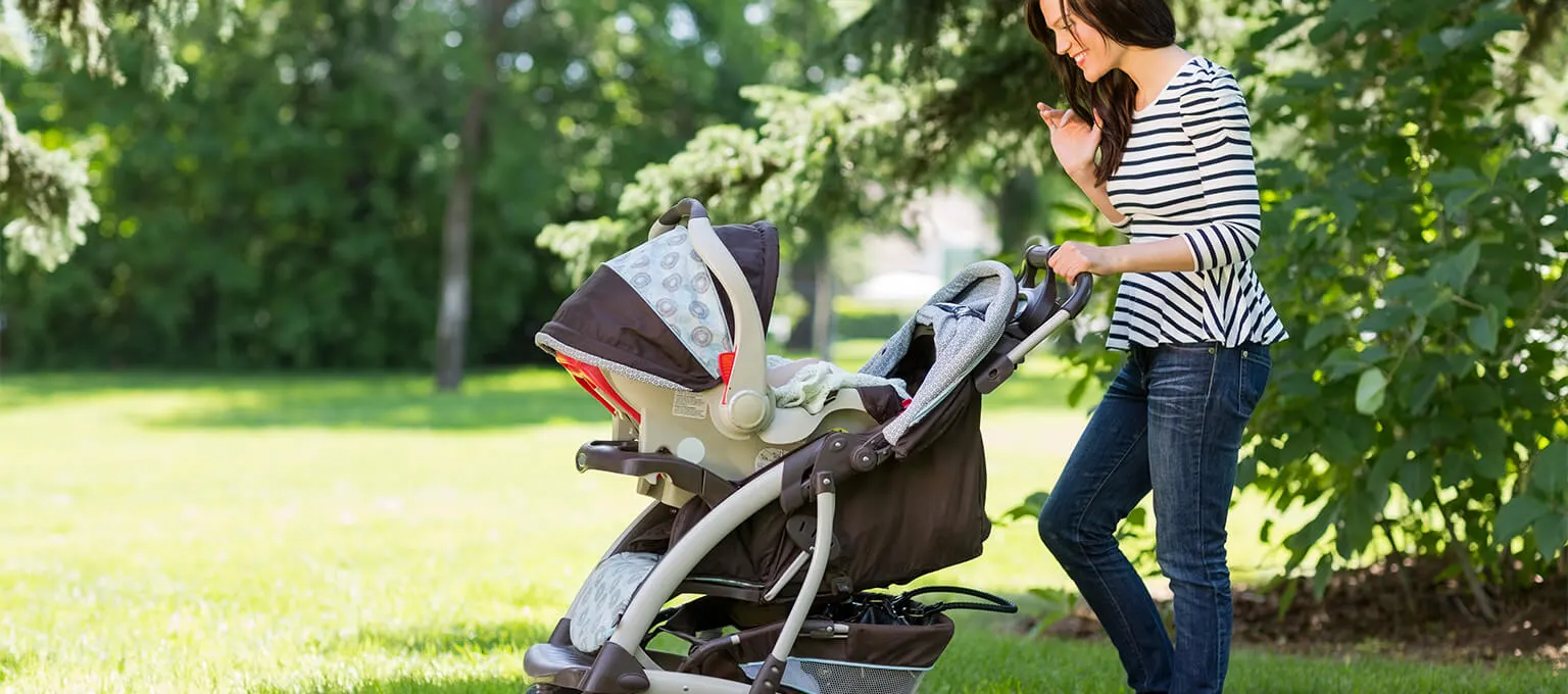 Baby in a stroller