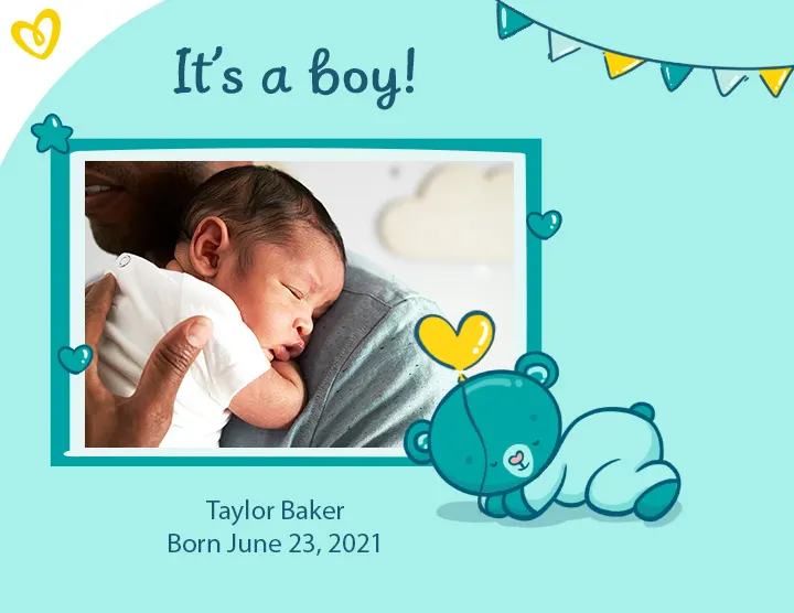 Birth announcements Boy